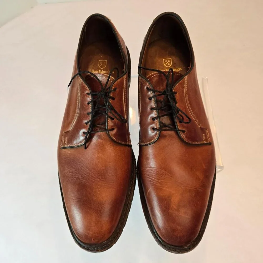 ALLEN EDMONDS Men's Badlands Leather Lace Up Blucher Comfort Dress Shoes Sz 10 B